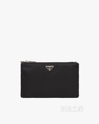 Re-Nylon 再生尼龙和Saffiano 皮革手拿包