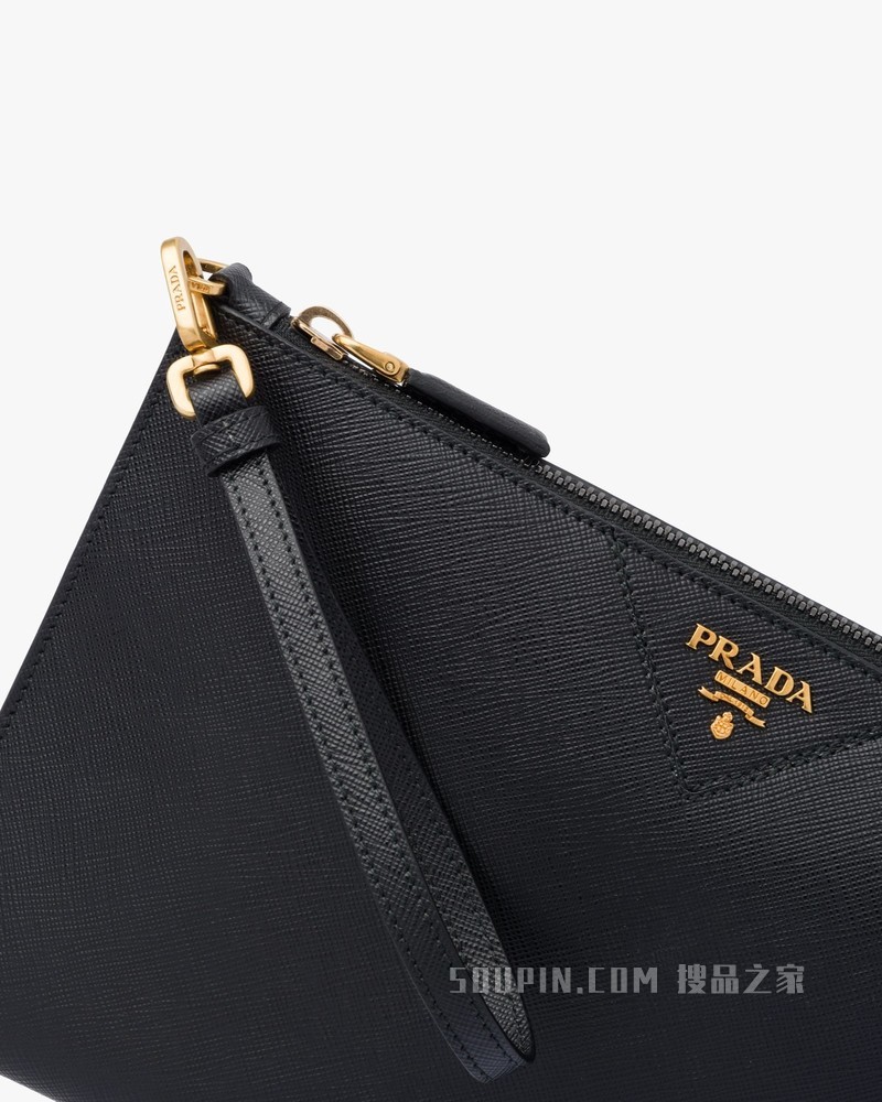 Saffiano 皮革手拿包