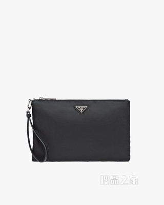 Re-Nylon 再生尼龙和Saffiano 皮革手拿包