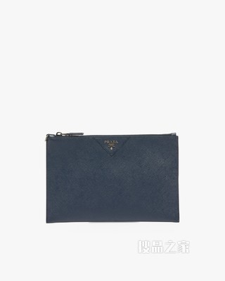 Saffiano 皮革手拿包