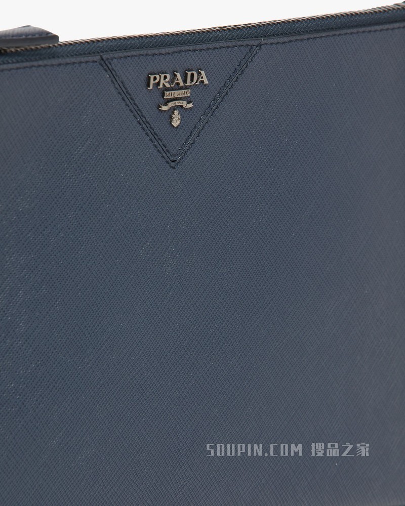 Saffiano 皮革手拿包