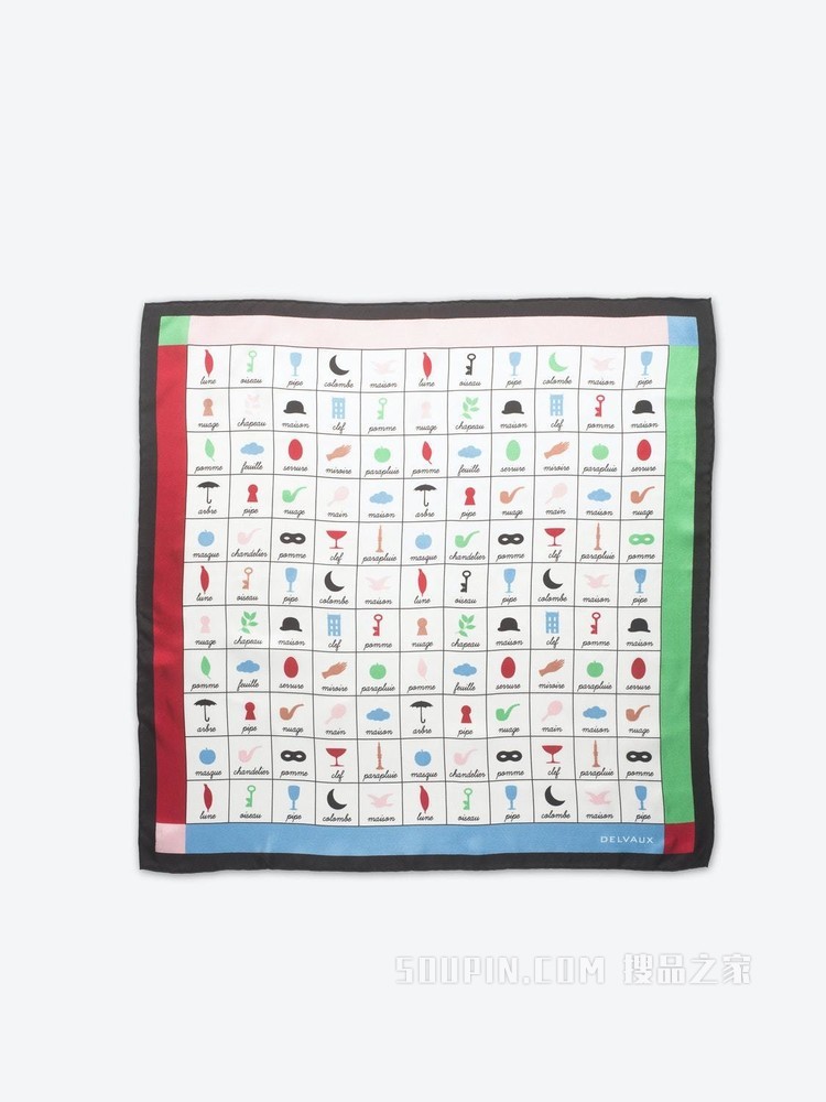 Magritte Alphabet Scarf 55