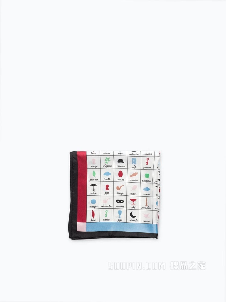 Magritte Alphabet Scarf 55