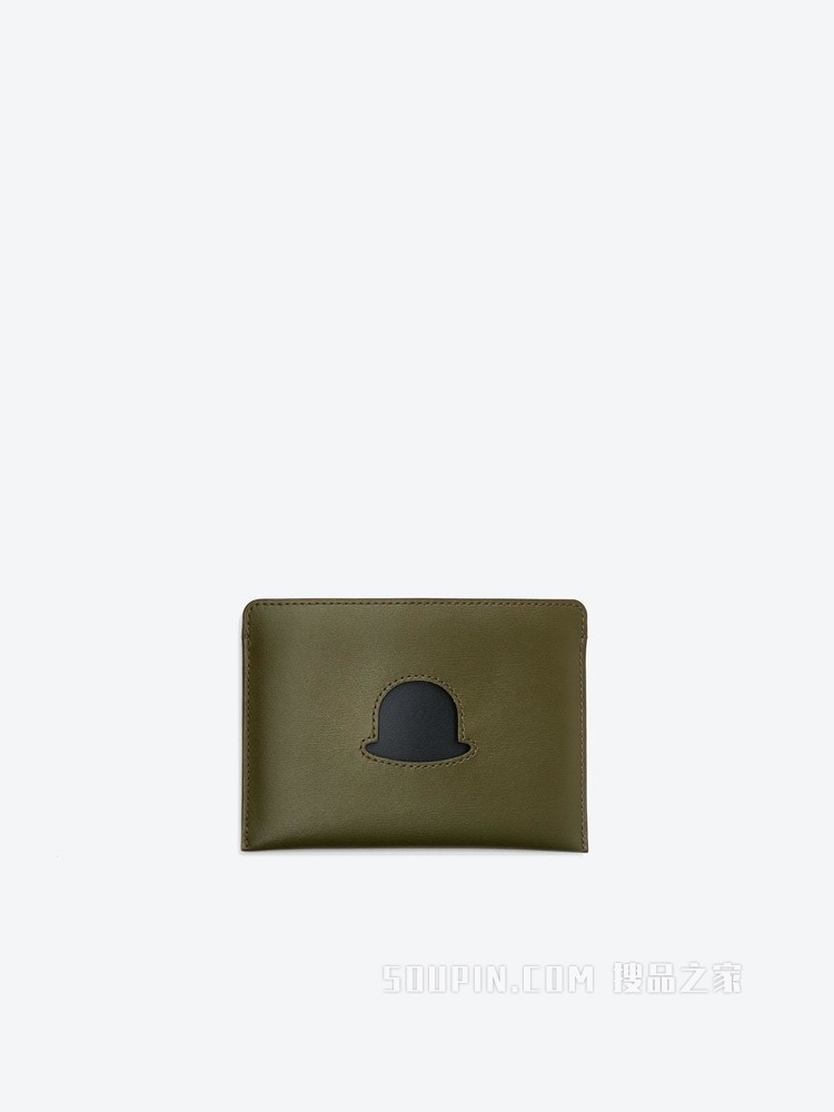 Card Holder Bowler Hat Trompe l'œil