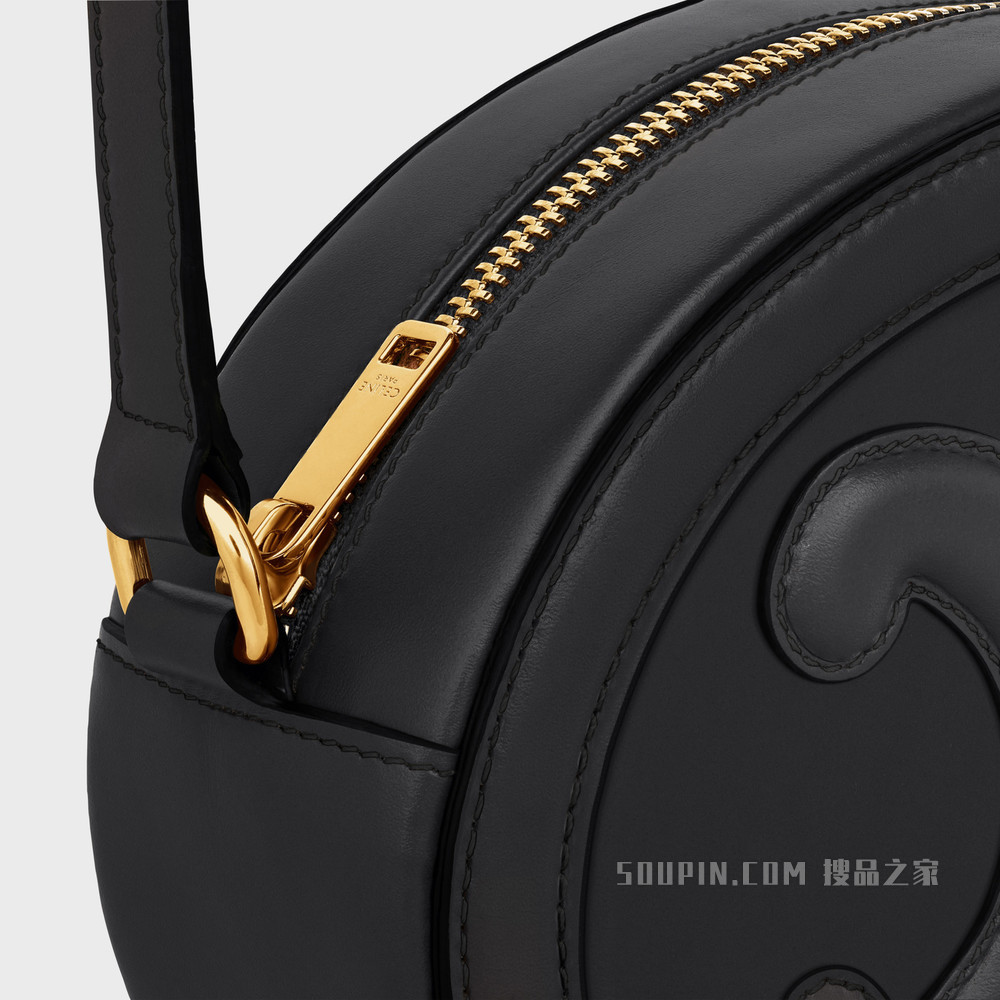 OVAL CUIR TRIOMPHE 光滑牛皮革椭圆形手袋 黑色-38NO