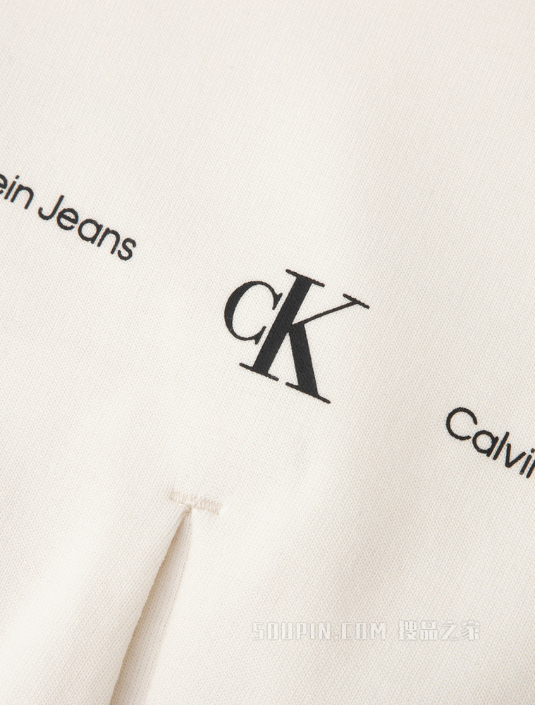 Calvin Klein 女士简约连帽印花LOGO拉链开衫卫衣J217735
