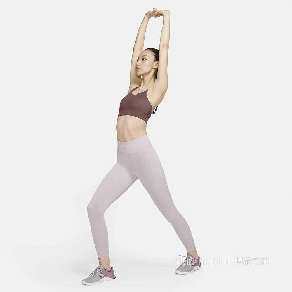 Nike Swoosh Luxe 女子中强度支撑衬垫运动内衣