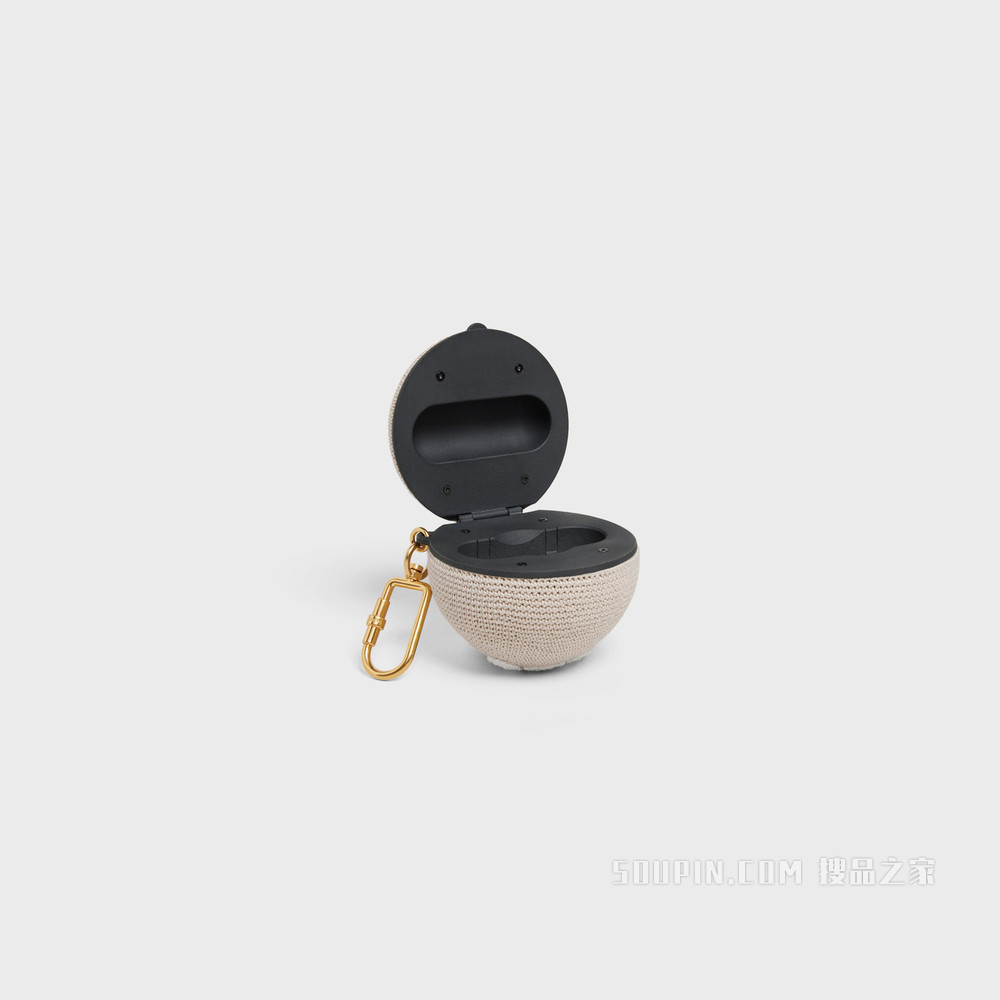 钩针编织Airpods Pro保护套 米色-02BG