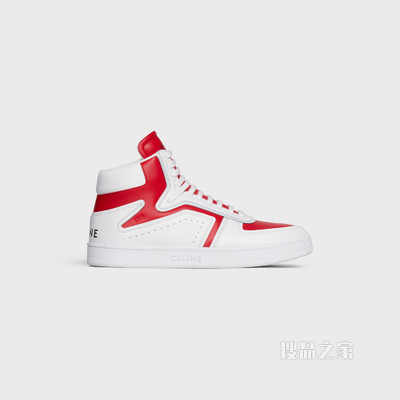 “Z” TRAINER CT-01牛皮革高帮运动鞋 Optic White/Red-01DE