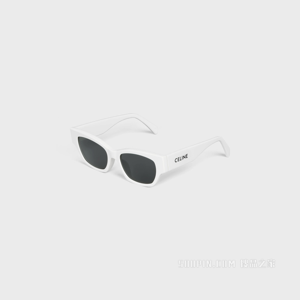 CELINE Monochroms 01醋酸酯太阳眼镜 白色-01BC