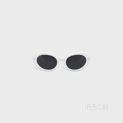 Cat Eye S193醋酸酯太阳眼镜 白色-01BC