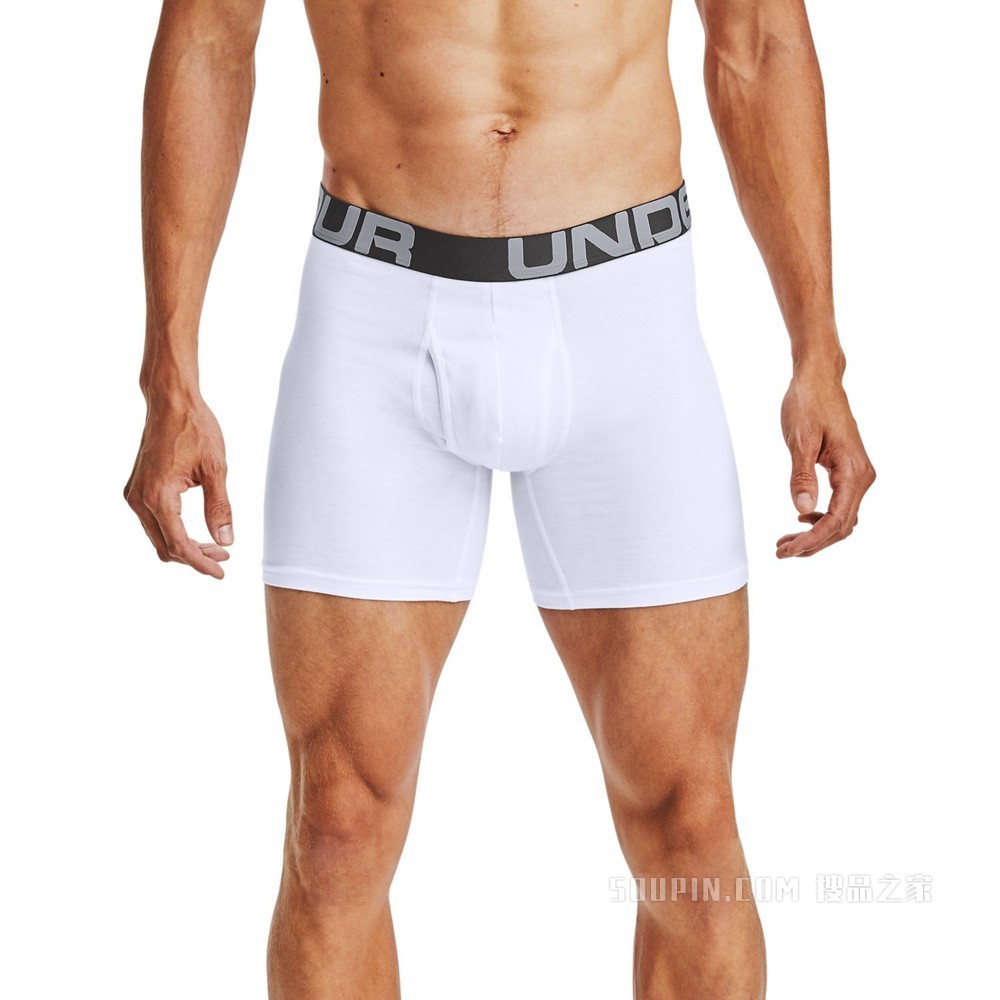 男士Charged Cotton® 6英寸Boxerjock内裤—3条装