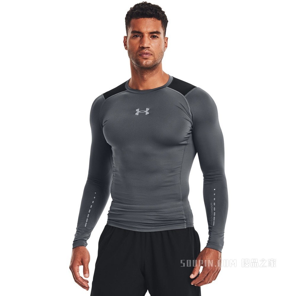 男士UA HeatGear® Vent Comp长袖紧身衣