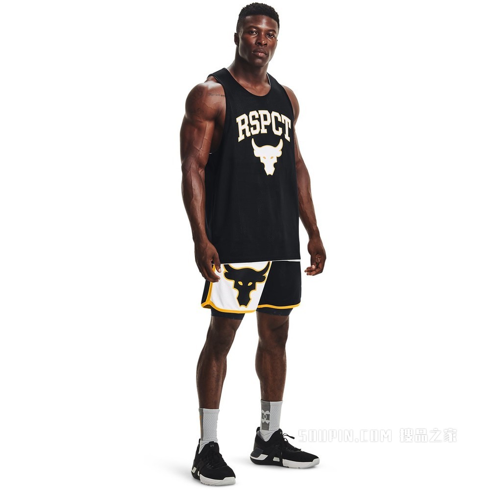 男士Project Rock强森Colorblock Knit短裤