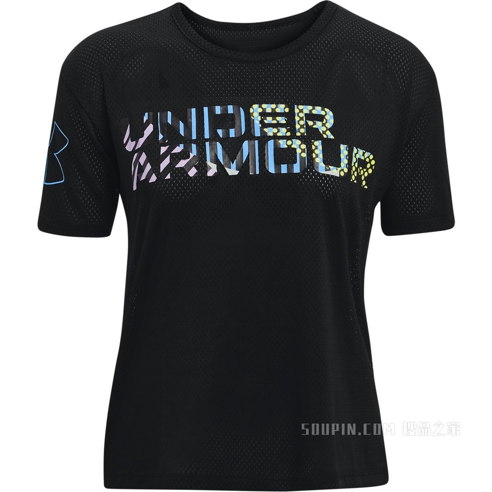 女士UA Mesh Geo Graphic短袖T恤