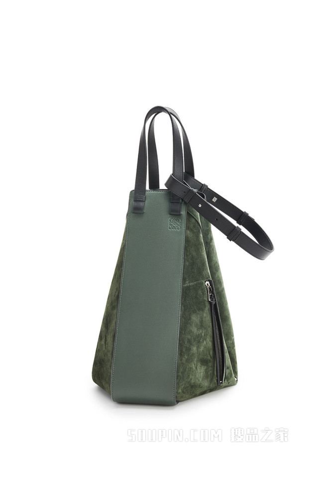 牛皮革和绒面皮 Hammock Tote 手袋