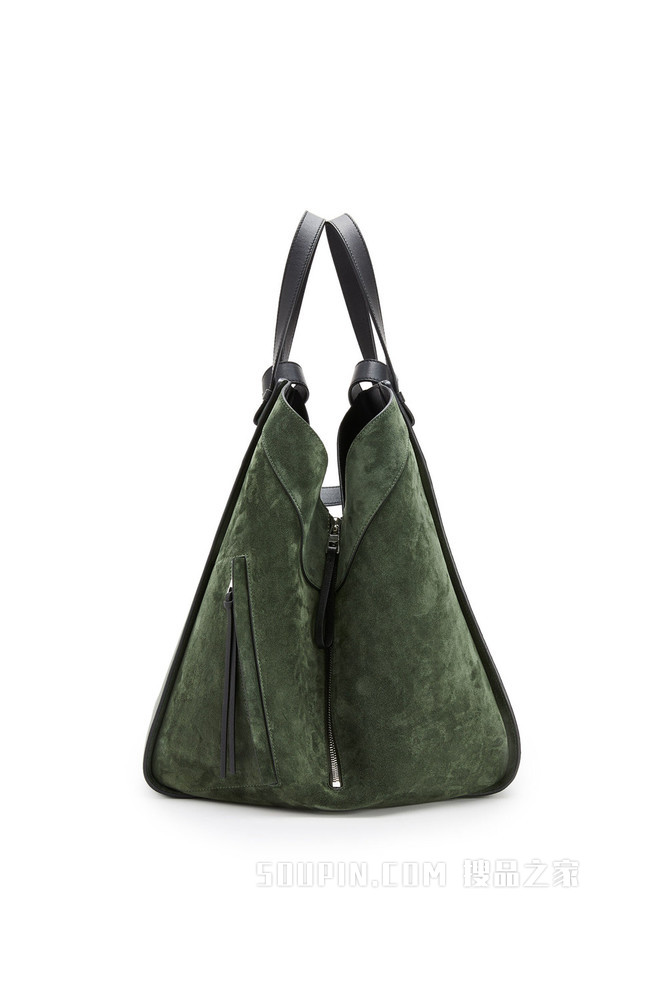 牛皮革和绒面皮 Hammock Tote 手袋