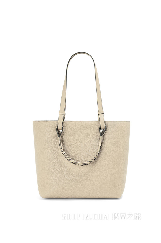 小号粒面牛皮革 Anagram Tote 手袋