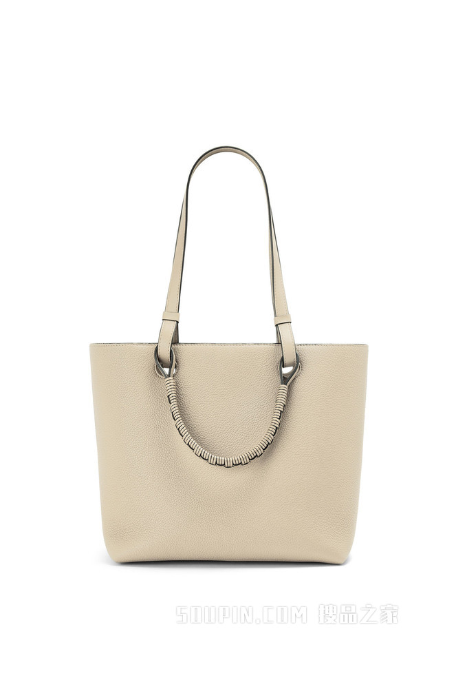 小号粒面牛皮革 Anagram Tote 手袋