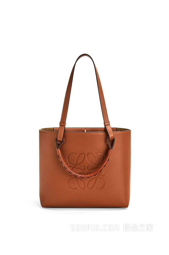 小号经典牛皮革 Anagram Tote 手袋