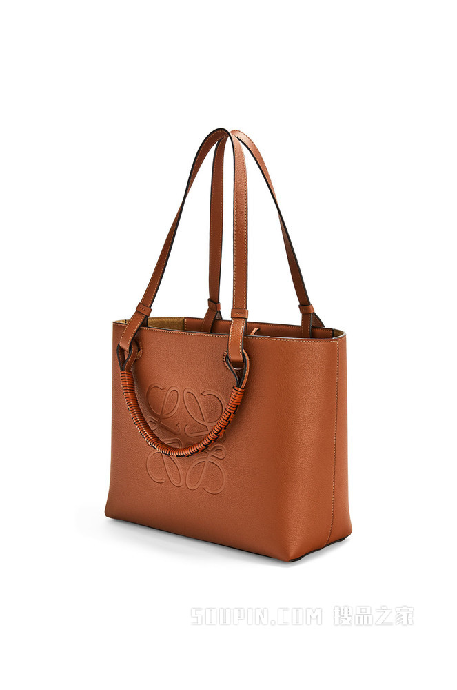 小号经典牛皮革 Anagram Tote 手袋
