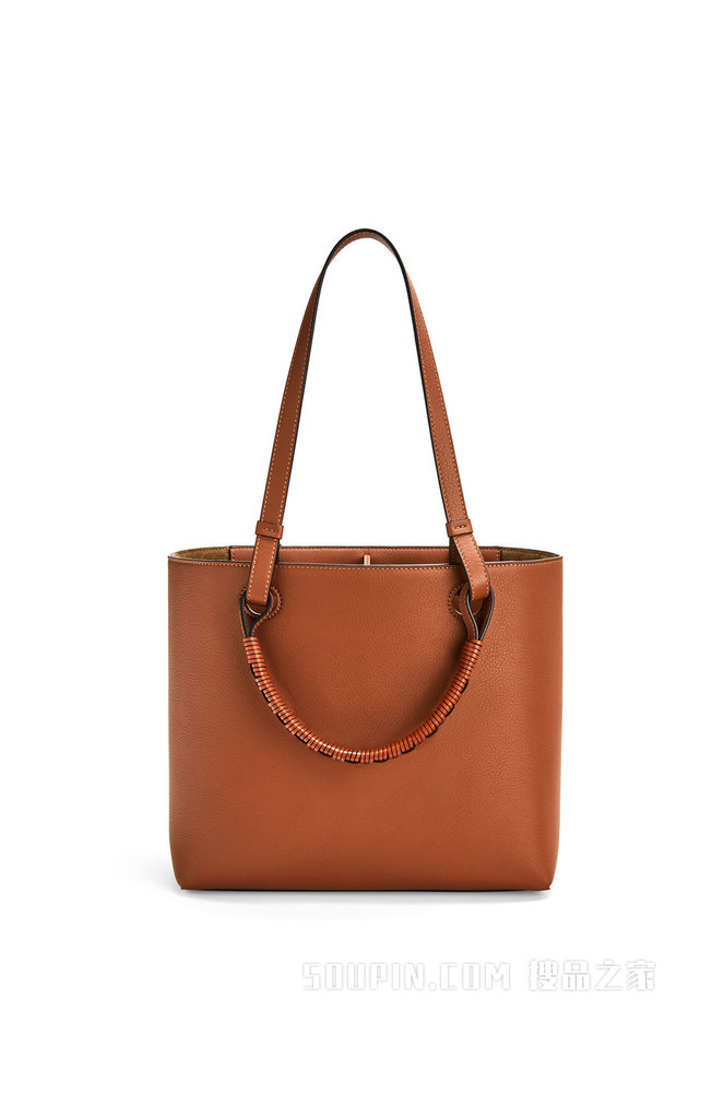 小号经典牛皮革 Anagram Tote 手袋