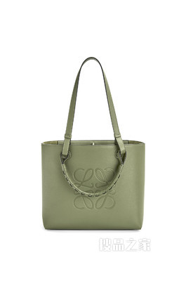 小号经典牛皮革 Anagram Tote 手袋