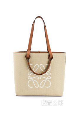 提花布和牛皮革 Anagram Tote 手袋