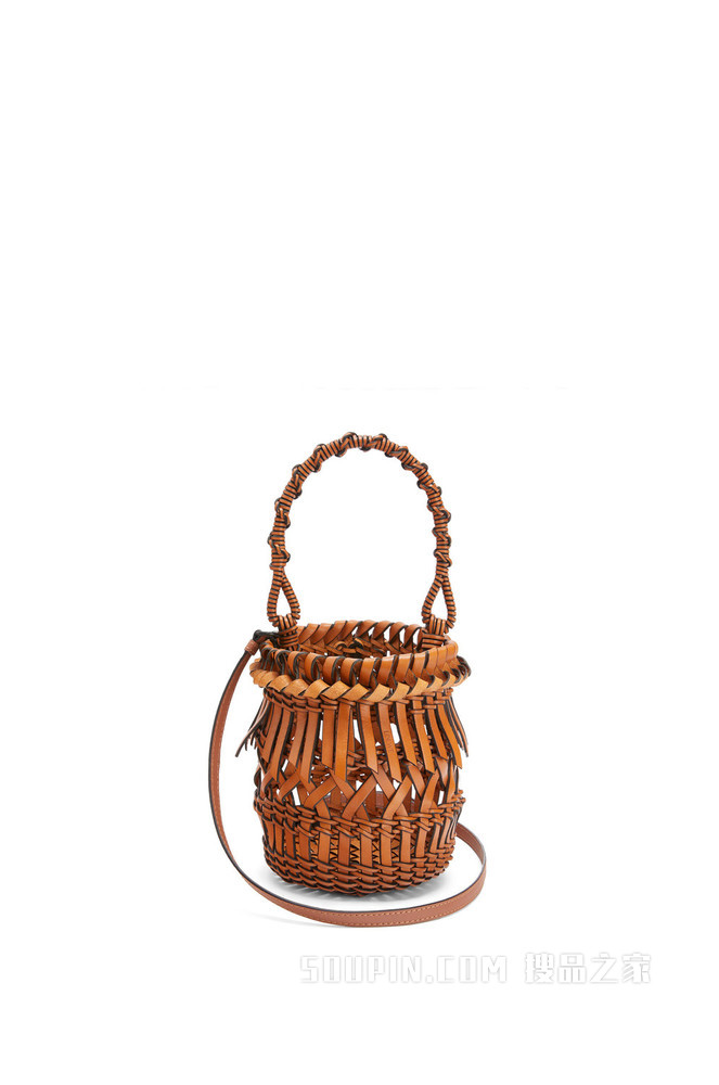 小号小牛皮革流苏 Bucket 手袋