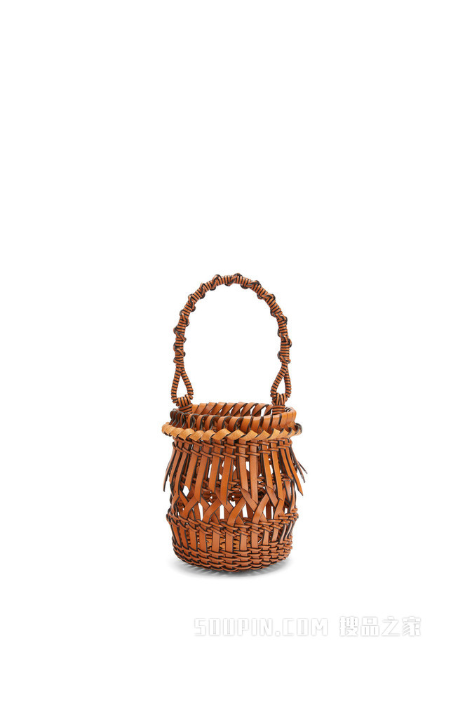 小号小牛皮革流苏 Bucket 手袋