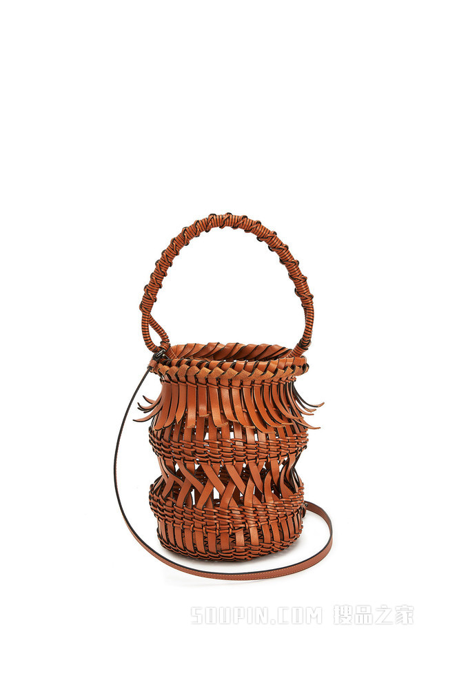 牛皮革流苏 Bucket 手袋