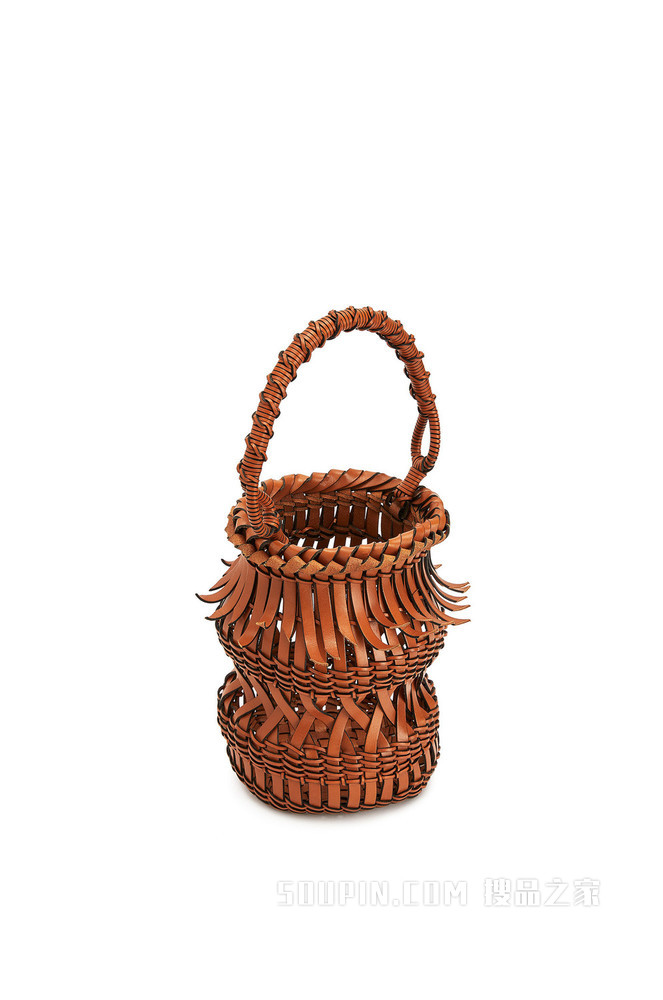 牛皮革流苏 Bucket 手袋