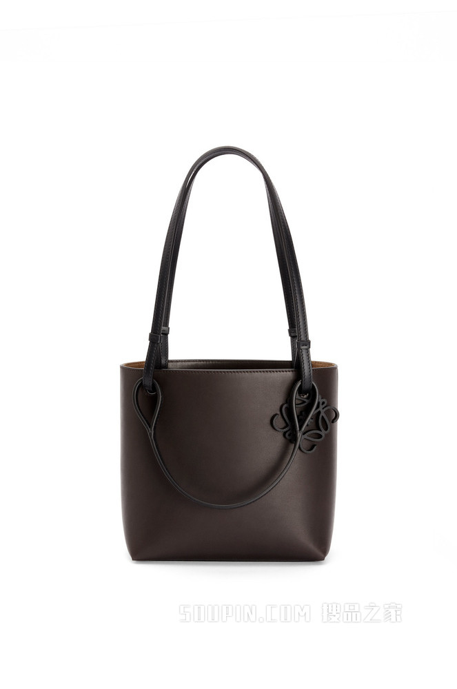 牛皮革双提手 Square Tote 手袋