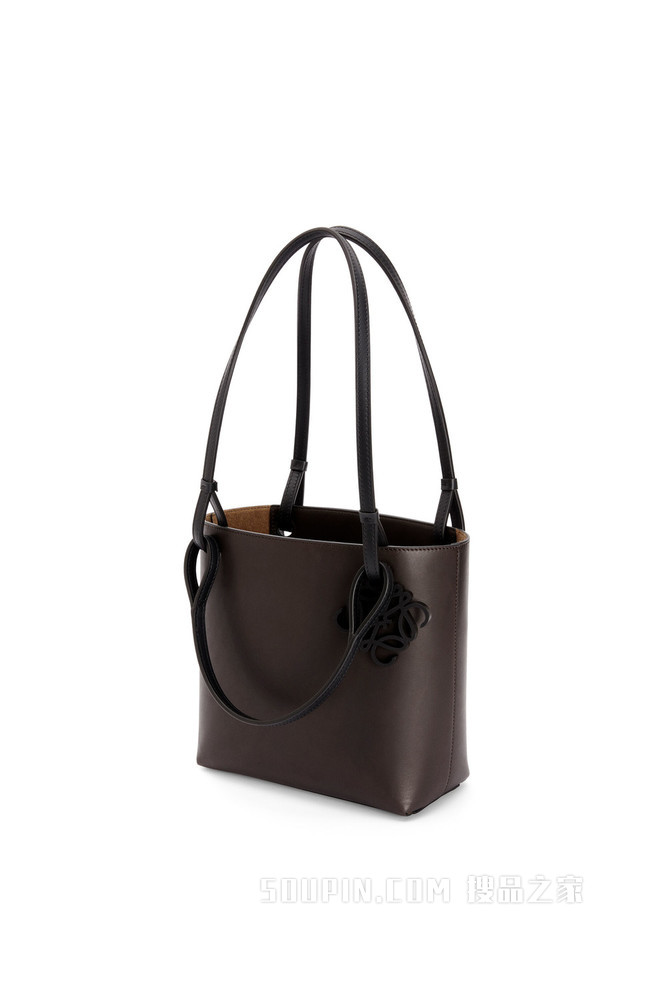牛皮革双提手 Square Tote 手袋