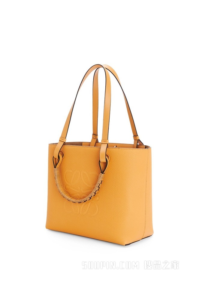 小号粒面牛皮革 Anagram Tote 手袋