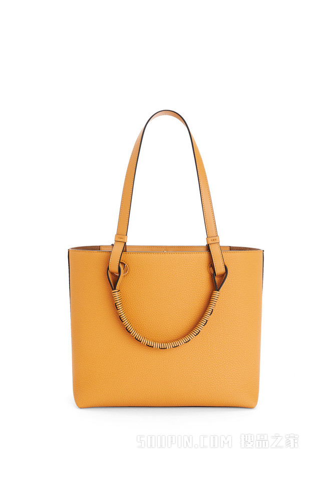 小号粒面牛皮革 Anagram Tote 手袋