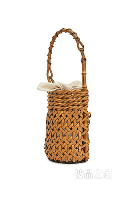 牛皮革Bucket Pin手袋