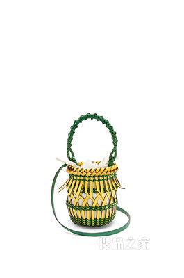 小号牛皮革流苏 Bucket 手袋
