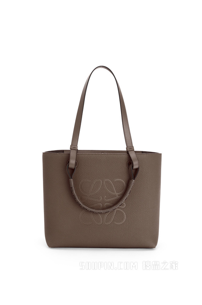 小号粒面牛皮革 Anagram Tote 手袋
