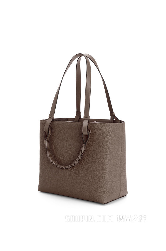 小号粒面牛皮革 Anagram Tote 手袋