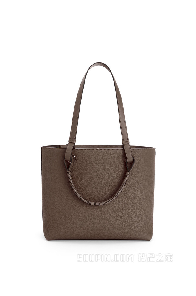 小号粒面牛皮革 Anagram Tote 手袋