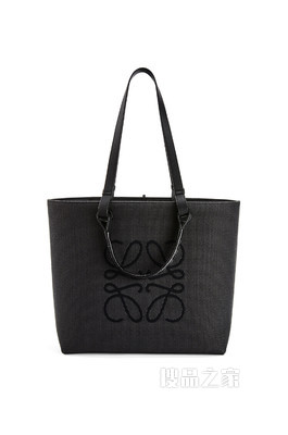 提花布和牛皮革 Anagram Tote 手袋