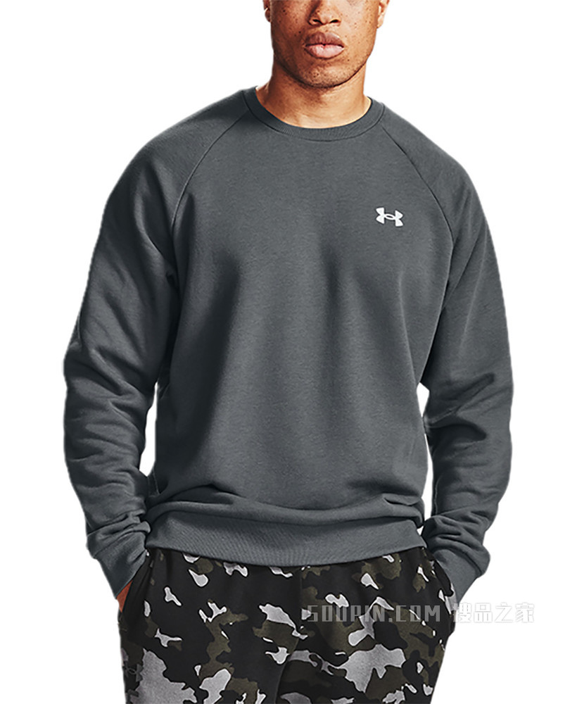 男士UA Rival Cotton圆领运动衣