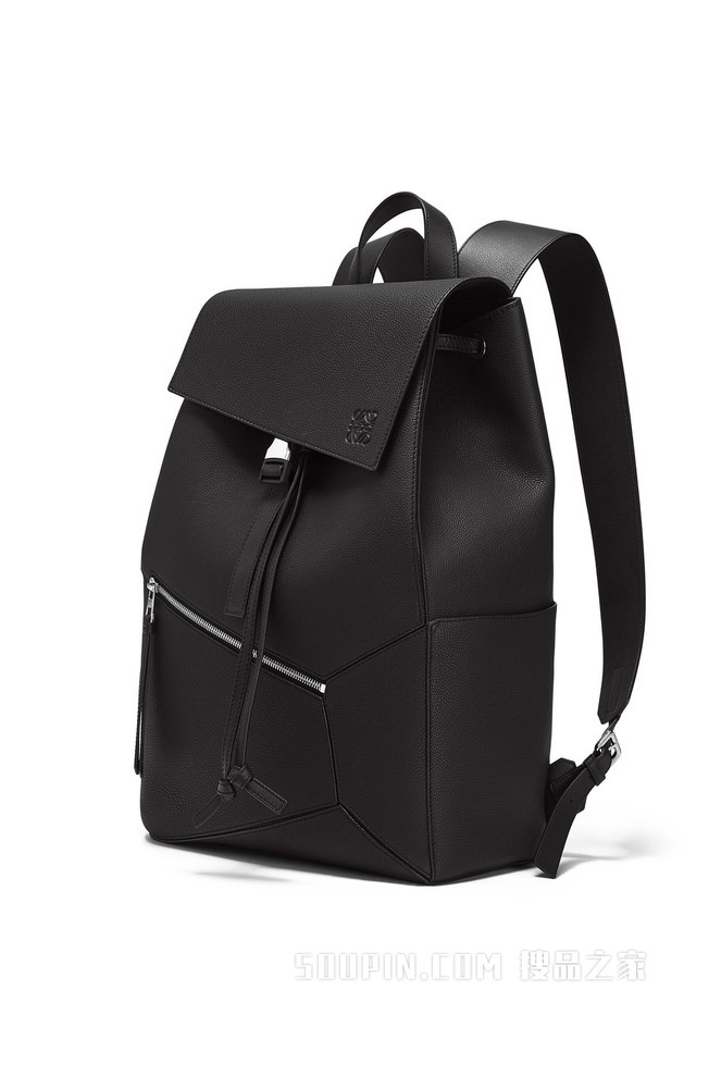 Puzzle Backpack in soft grained calfskin
