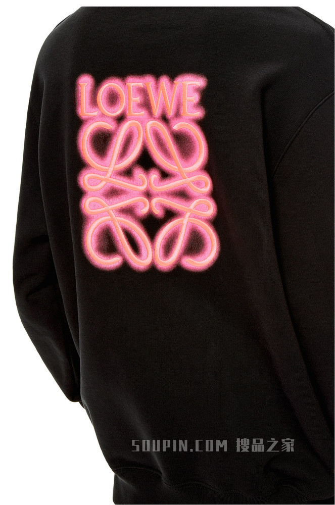 棉质 LOEWE 霓虹连帽衫