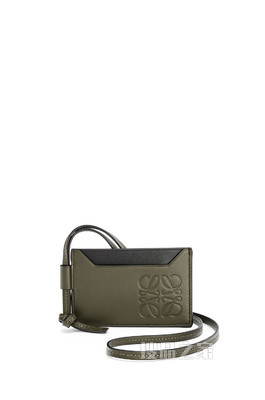 牛皮革对比色卡包