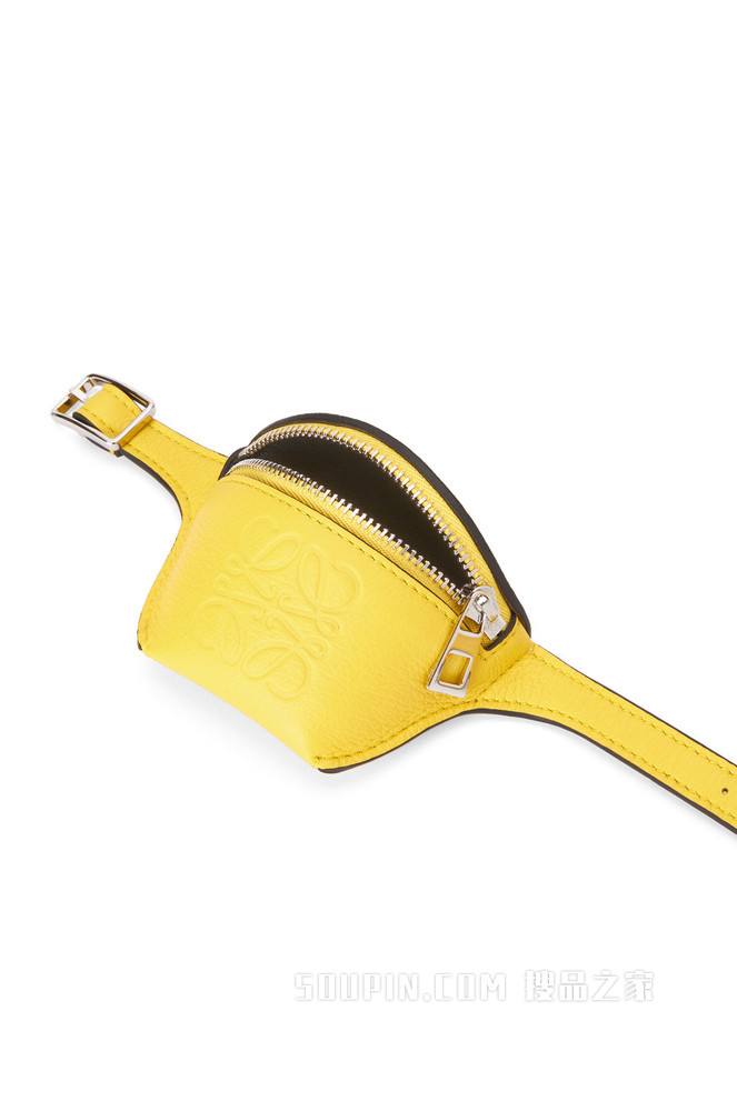 品牌经典牛皮革零钱包手链