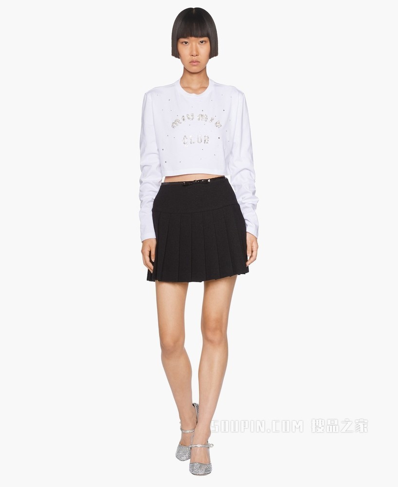 Long-sleeved cotton T-shirt