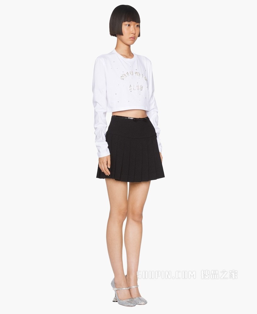 Long-sleeved cotton T-shirt
