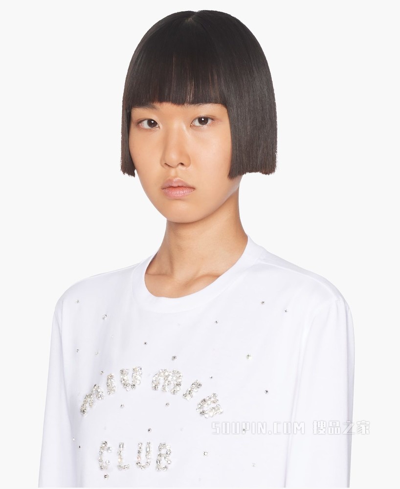 Long-sleeved cotton T-shirt